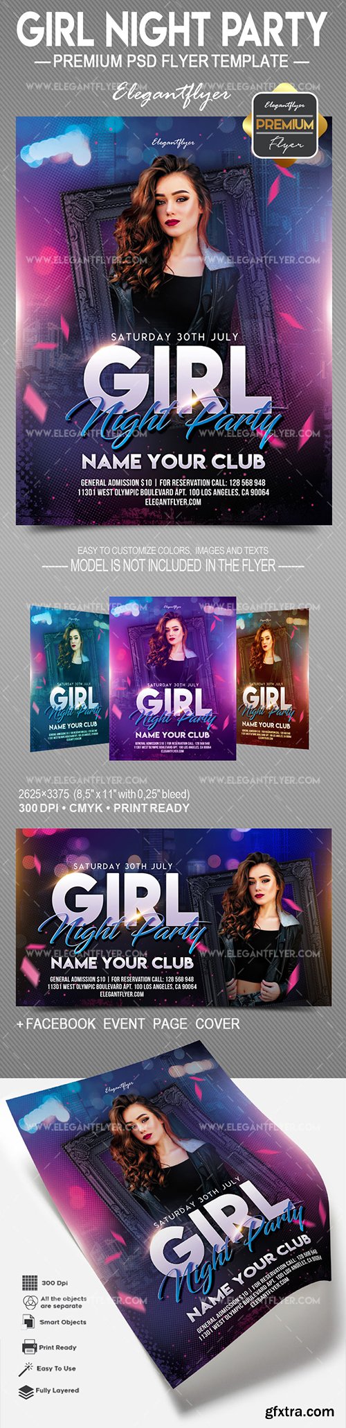 Girl Night Party – Flyer PSD Template