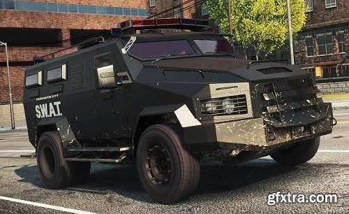 Police Car Armor 3D Model