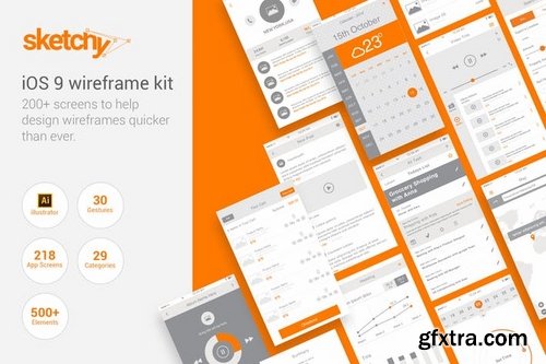 Sketchy - iOS Wireframe Kit
