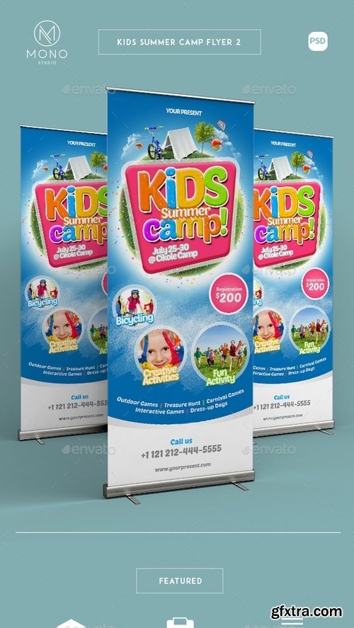 GraphicRiver - Kids Summer Camp Roll-up Banner 2 16382363
