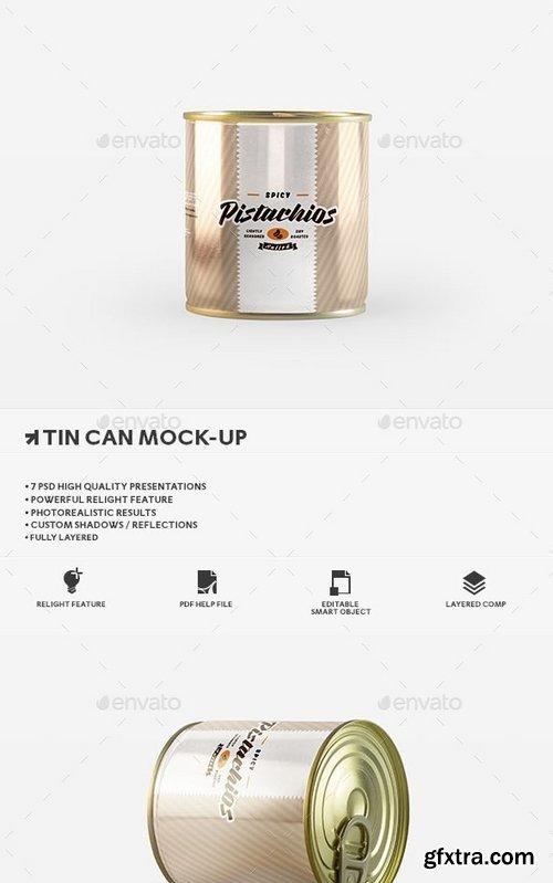 GraphicRiver - Package Tin Can Mockup 11845922
