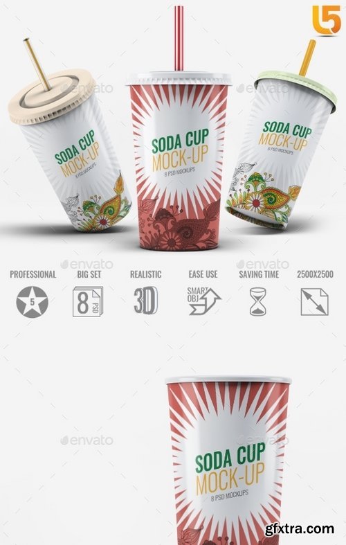 GraphicRiver - Soda Cup Mock-Up 19529547