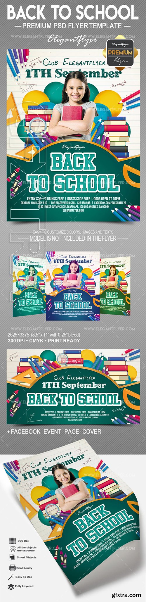 Back to School 2018 – Flyer PSD Template