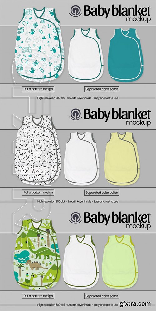 Baby blanket mockup