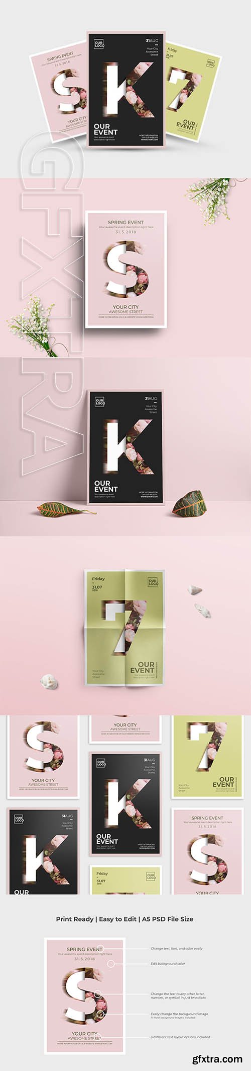 Elegant Floral Poster Flyer Design