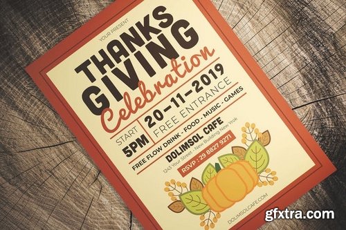 Thanksgiving Celebration Flyer