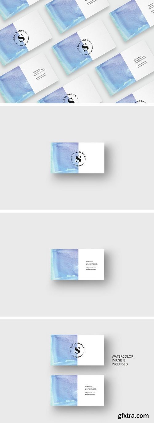 CM - Watercolor business card template 1697624