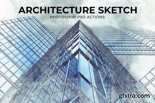 Architecture Sketch Photoshop PSD Action
