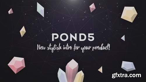 Pond5 - Gemstones Dark Logo Reveal - 066660521