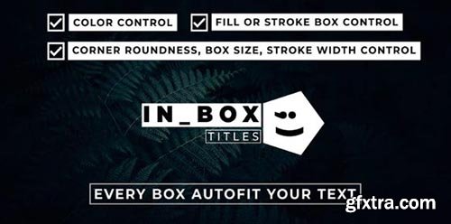 In Box Titles and Lower Thirds - After Effects 101113