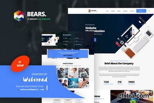 Bear\'s - IT Services PSD Template