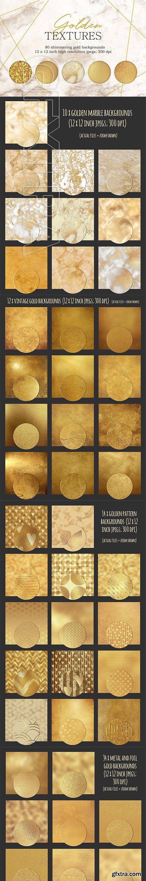 Gold textures bundle