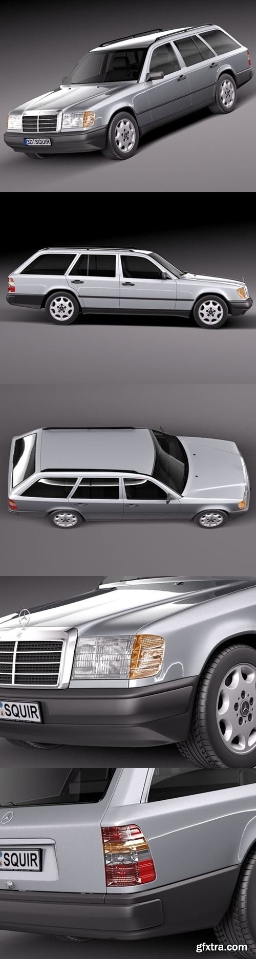 Mercedes-Benz E-Class W124 Kombi 3D Model