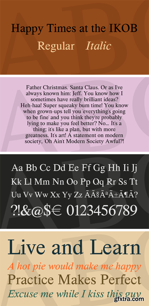 Happy Times at the IKOB Font Family