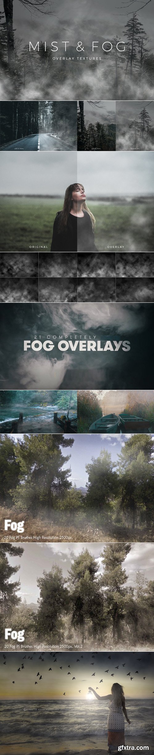 Mist & Fog Overlay [Textures/PS Brushes/4K Footages]