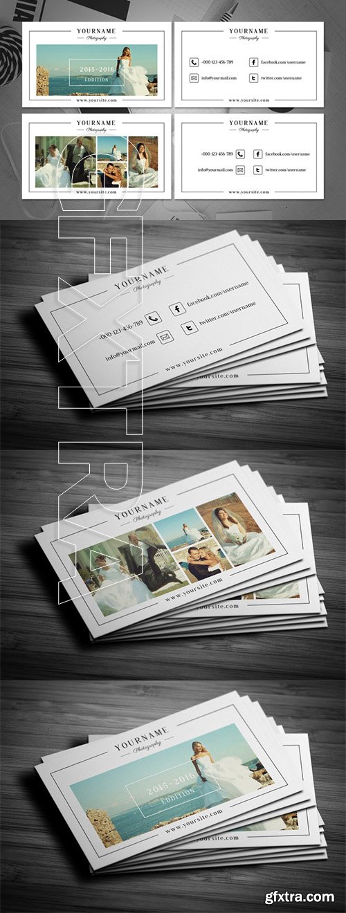 Minimal Wedding Photography Business Card