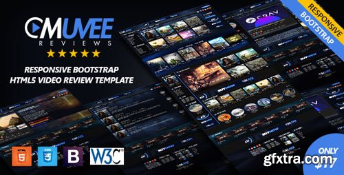 ThemeForest - Muvee Reviews | Video/Movie Responsive HTML5 Bootstrap Template - 19635566