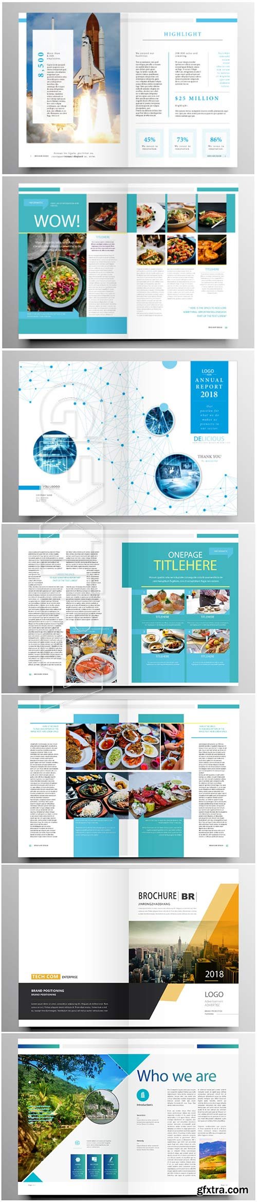 Brochure template vector layout design, corporate business annual report, magazine, flyer mockup # 201