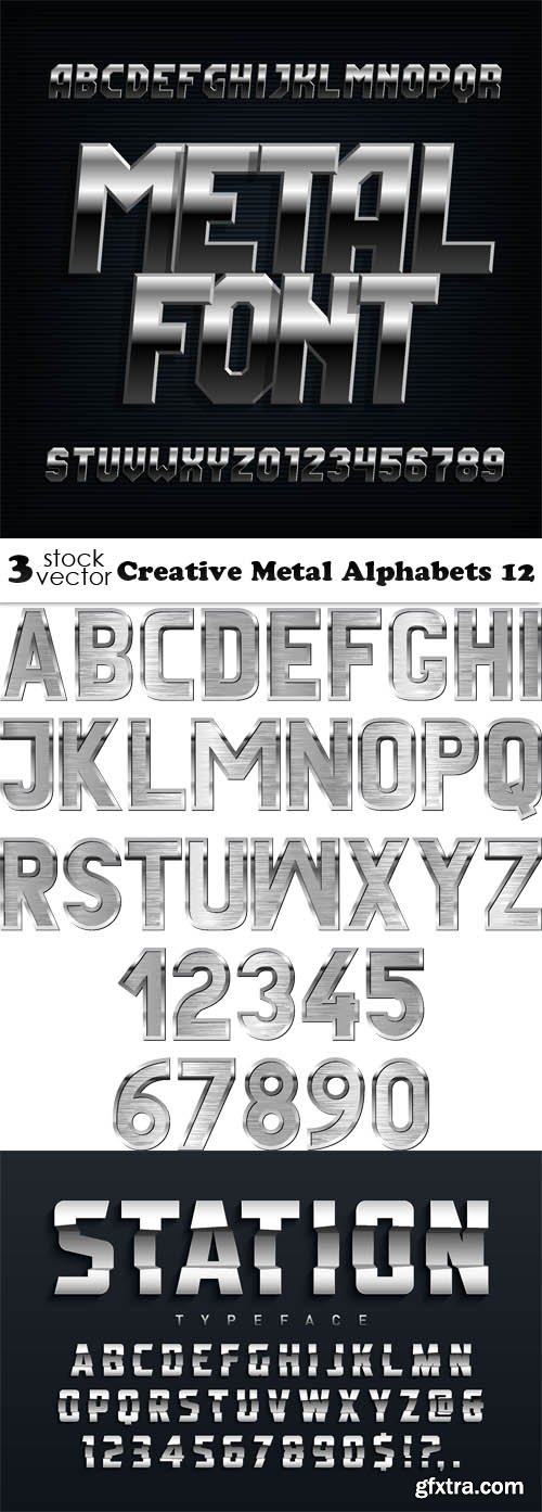 Vectors - Creative Metal Alphabets 12