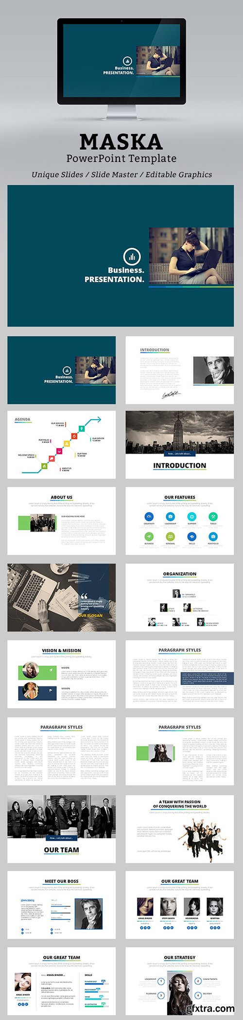 Graphicriver - Maska PowerPoint Template 12957997