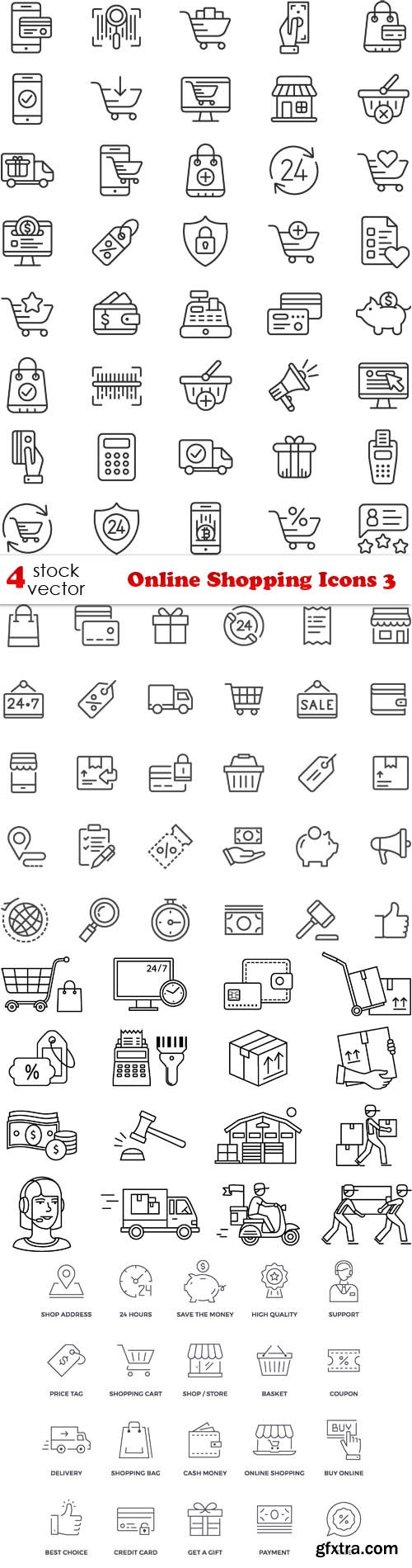 Vectors - Online Shopping Icons 3