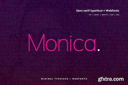 Monica - Modern Typeface + WebFonts