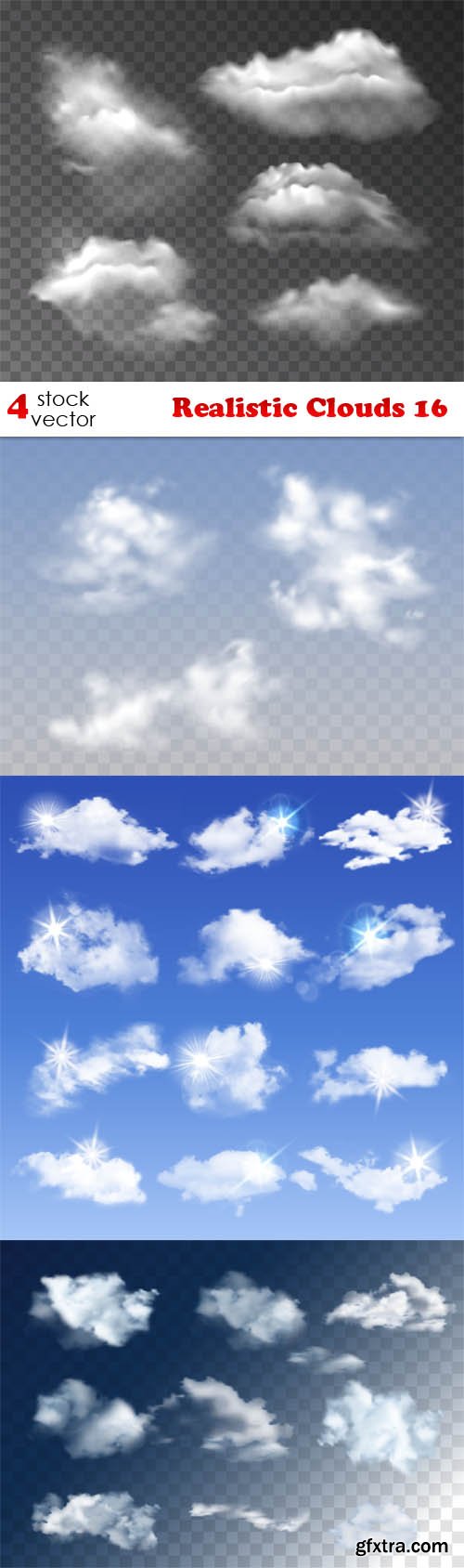 Vectors - Realistic Clouds 16