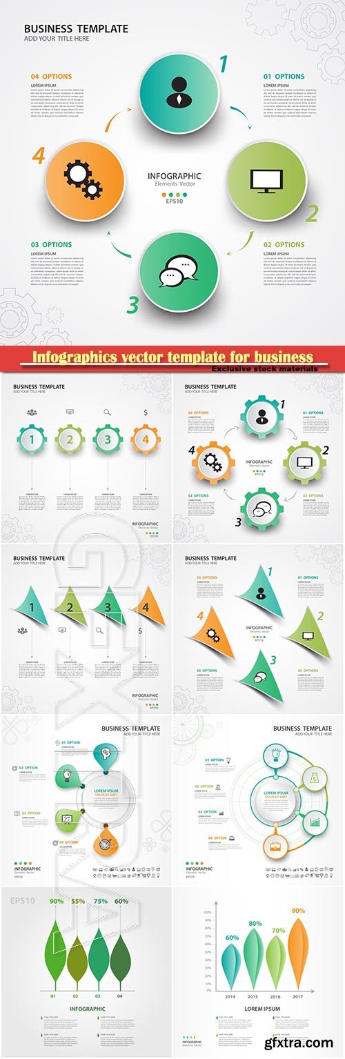 Infographics vector template for business presentations or information banner # 89