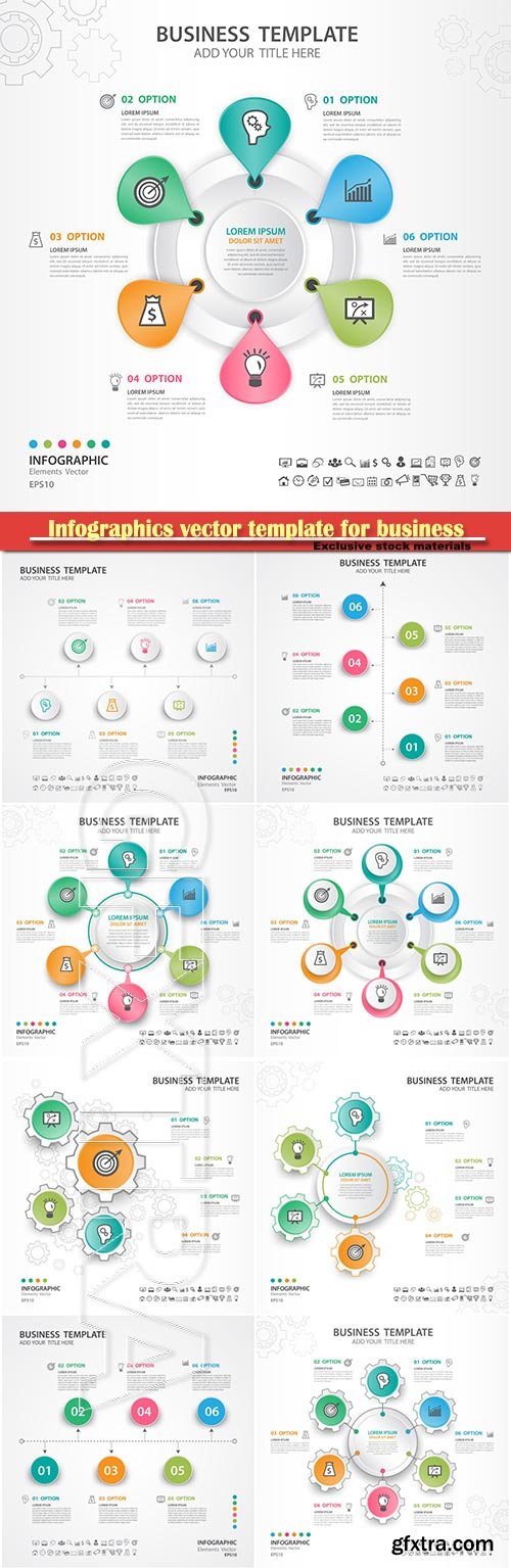 Infographics vector template for business presentations or information banner # 87