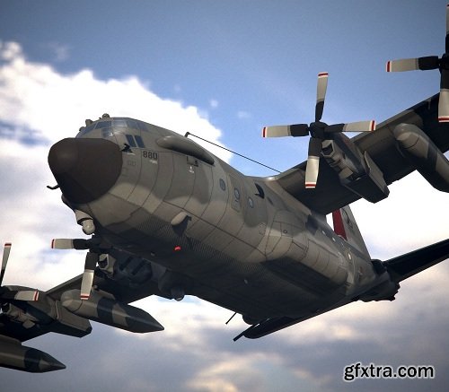 Lockheed AC-130 3D model