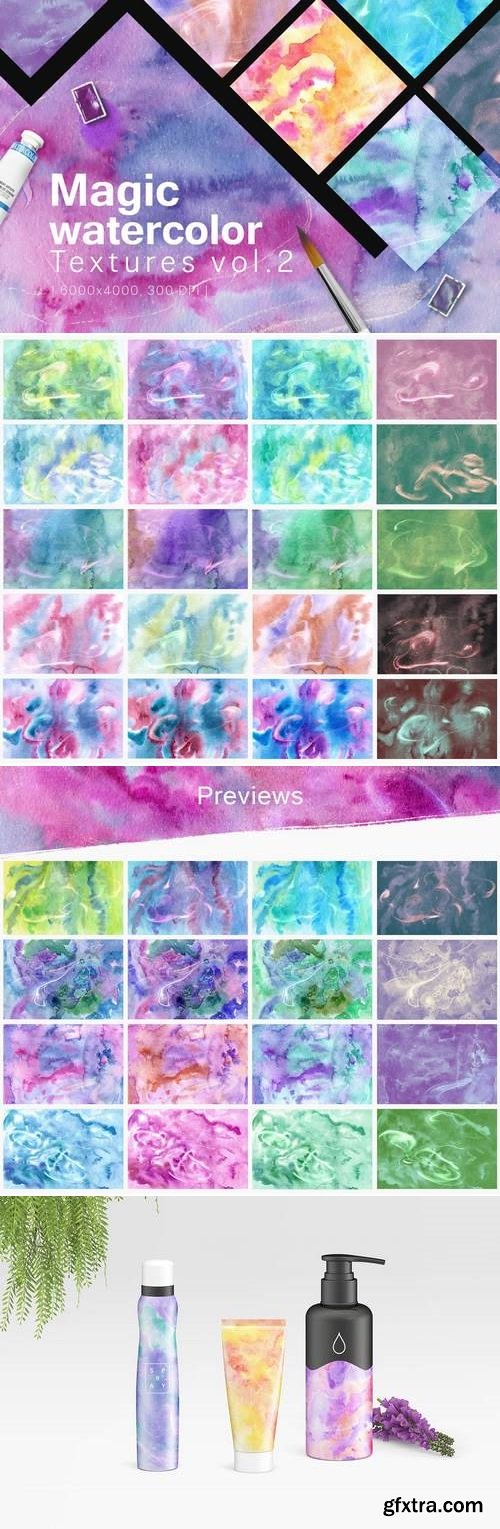 Magic Watercolor Textures Vol. 2