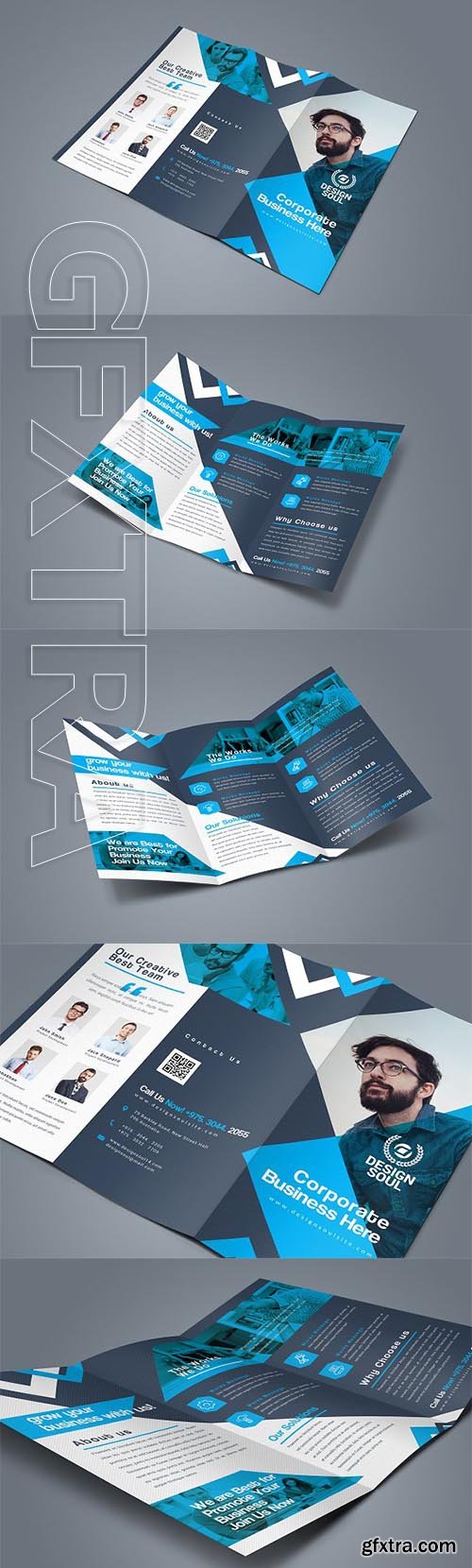 CreativeMarket - Trifold Brochure 2818930