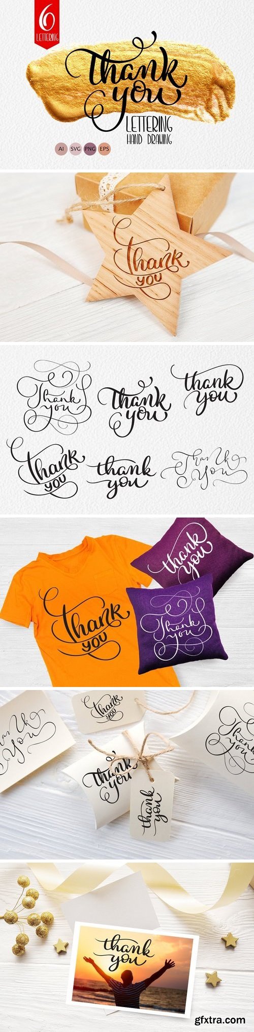 CM - Thank You Calligraphy Lettering Set 2121610