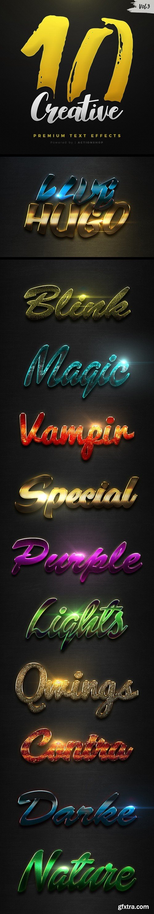 Graphicriver - 10 Creative Text Effects Vol.3 20994151