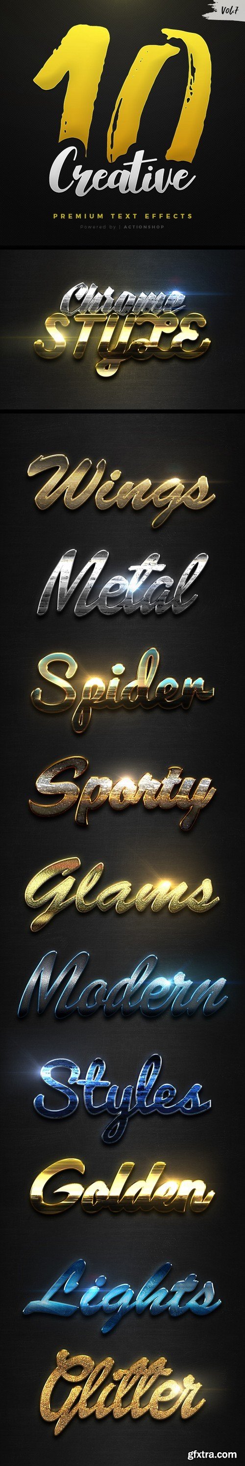 Graphicriver - 10 Creative Text Effects Vol.7 21096707