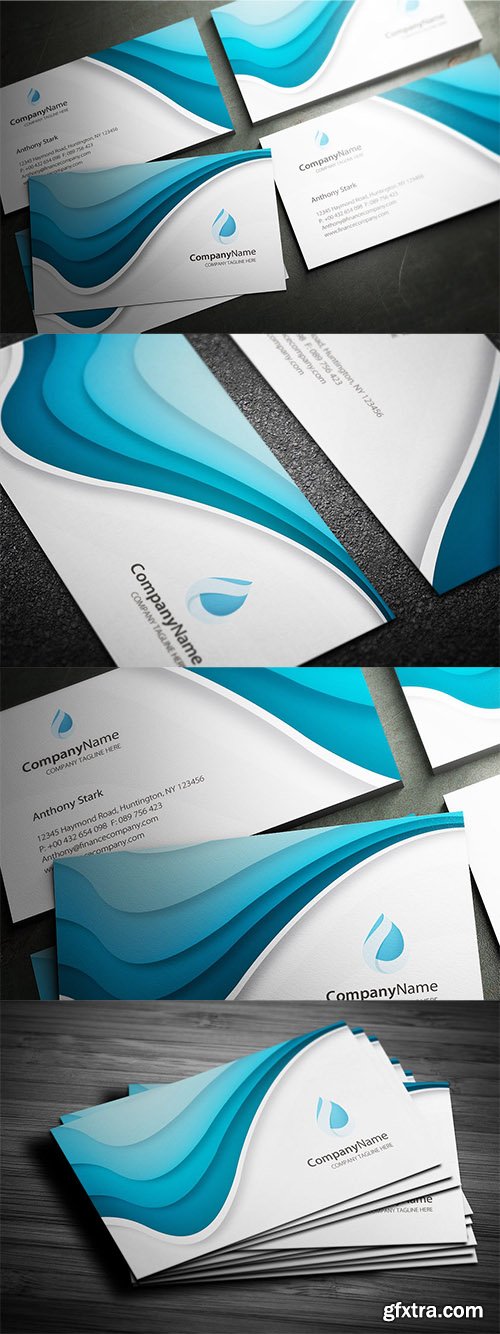 Water Business Card Design