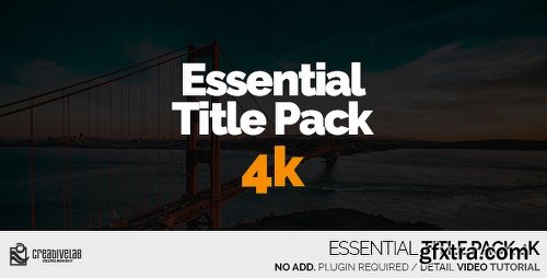 Videohive Essential Title Pack 4K 20549269