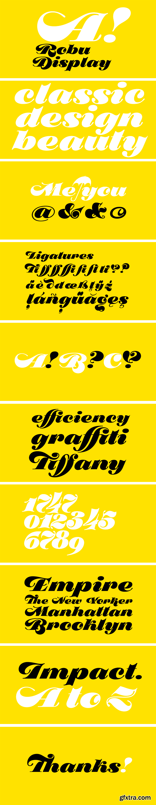 Robu Display Typeface