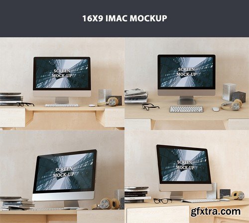 16x9 iMac Mockup