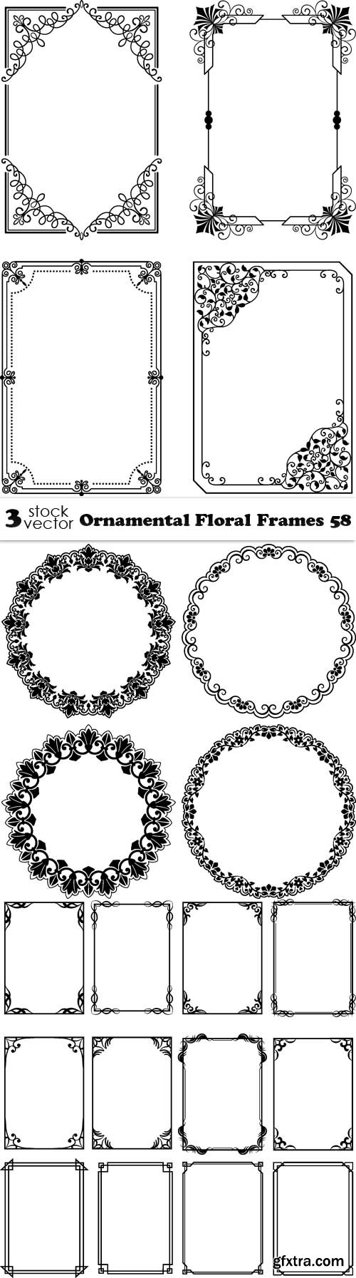 Vectors - Ornamental Floral Frames 58