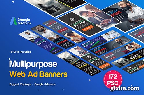 Multipurpose Banners Ad - 172PSD [ 10 Sets ]