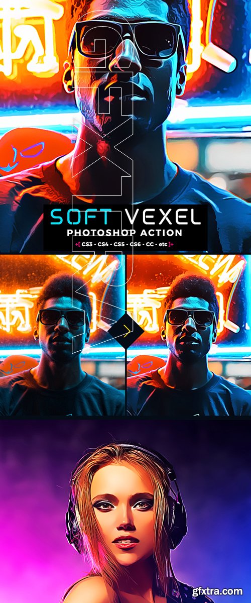 GraphicRiver - Oil Vexel Photoshop Action 22431250