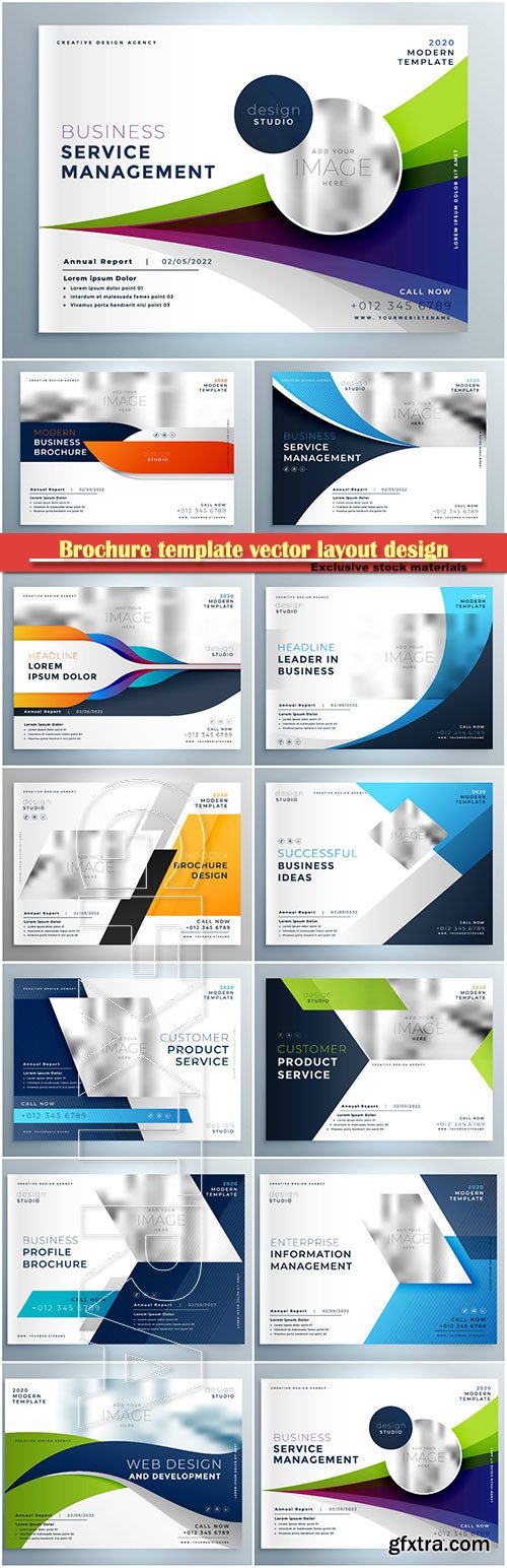 Brochure template vector layout design, corporate business annual report, magazine, flyer mockup # 215