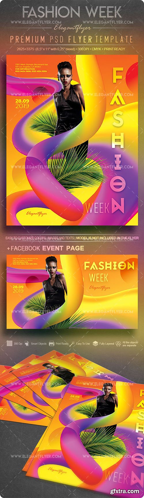 Fashion Week – Flyer PSD Template