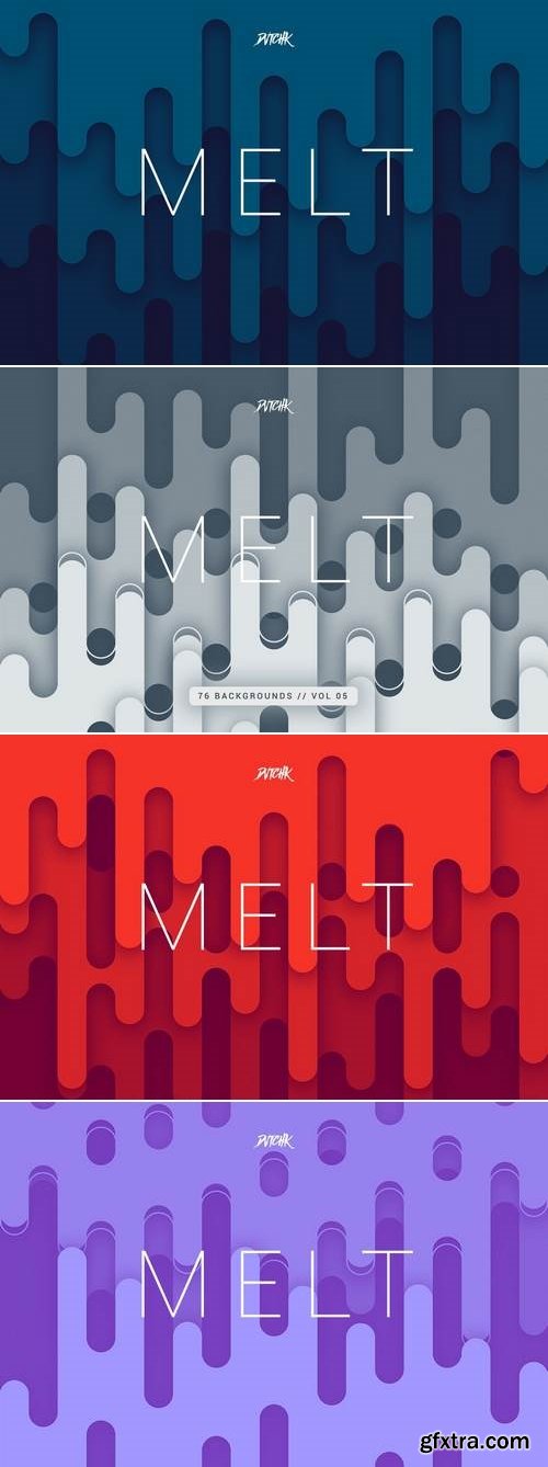 Melt | Abstract Rounded Backgrounds | Vol. 05