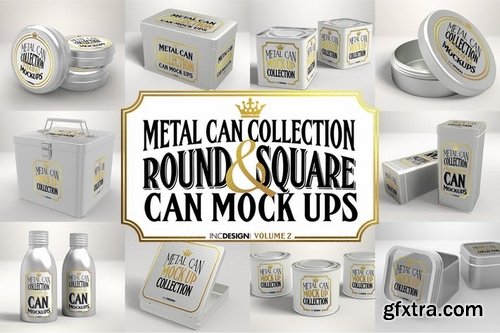 Metal Can Mockup Collection Vol 2