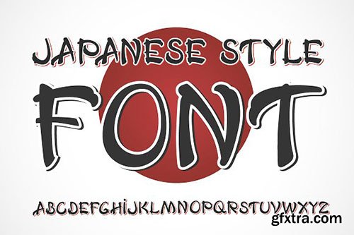 CreativeMarket - Handwritten font Japanese style 1923348