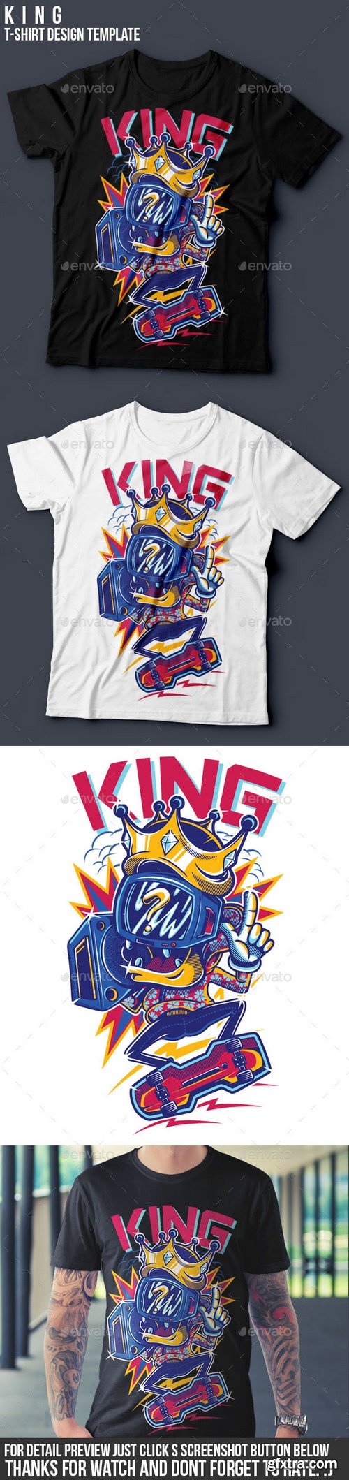 Graphicriver - KING T-Shirt Design 15853356