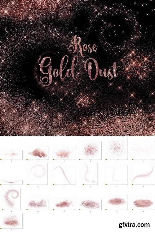 CM - Rose Gold Dust Overlays 2122413