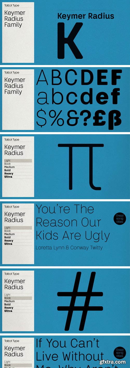 Keymer Radius Font Family